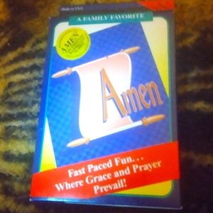 Card game. Amen. Great for family game night. Bible study fun. Ect.